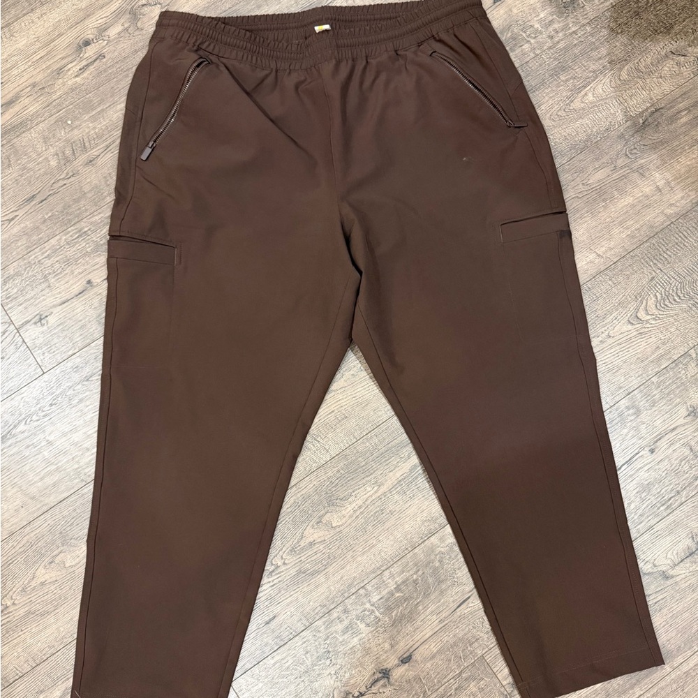 Old Navy Brown Ankle Pants Stretchtech Quickdry